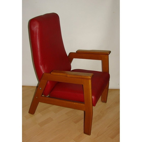 Image 1 of Vintage armchair in wood and plastic, 1970s