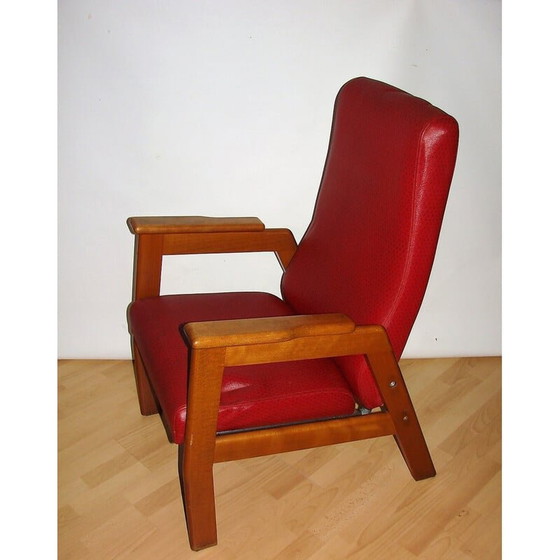 Image 1 of Vintage armchair in wood and plastic, 1970s