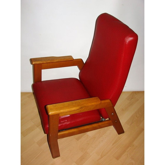 Image 1 of Vintage armchair in wood and plastic, 1970s