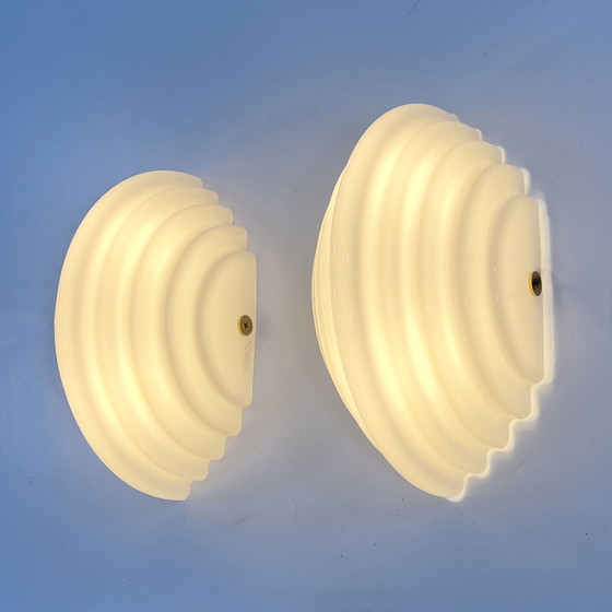 Image 1 of Pair Of Kumo Wall Lamps By Kazuhide Takahama For Sirrah, 1970S