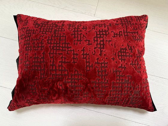 Image 1 of 2X Designers Guild Pillows (Red/Pink)