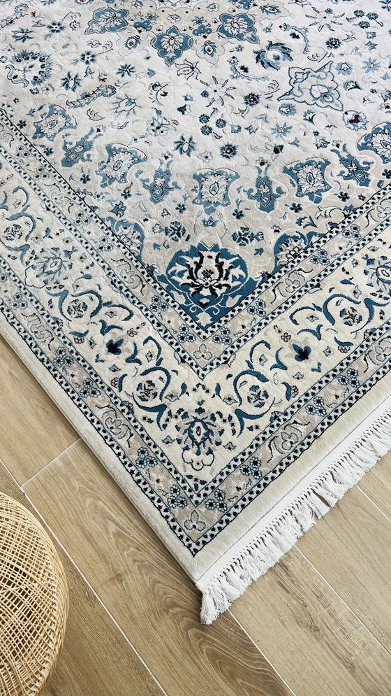 Image 1 of Modern Beige/Light Blue Rug