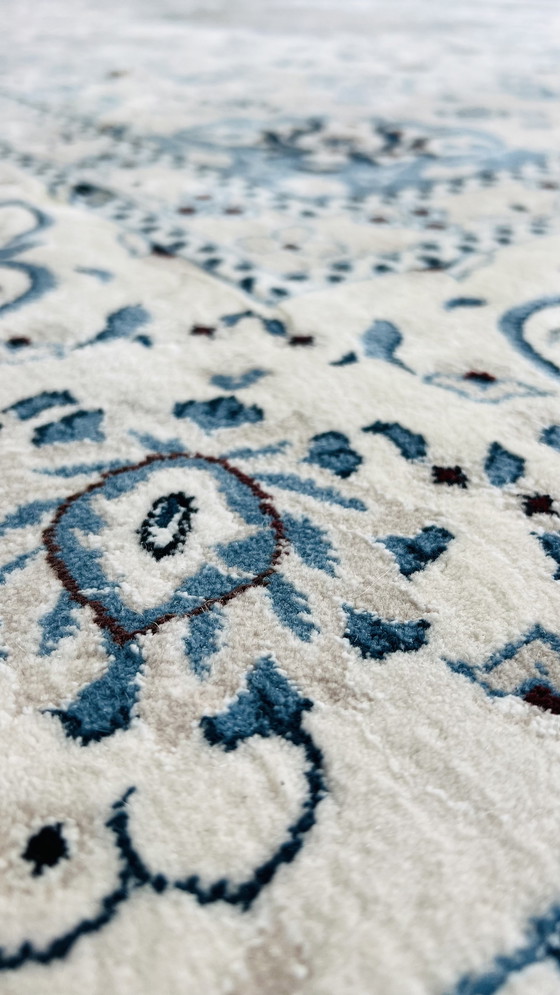 Image 1 of Modern Beige/Light Blue Rug