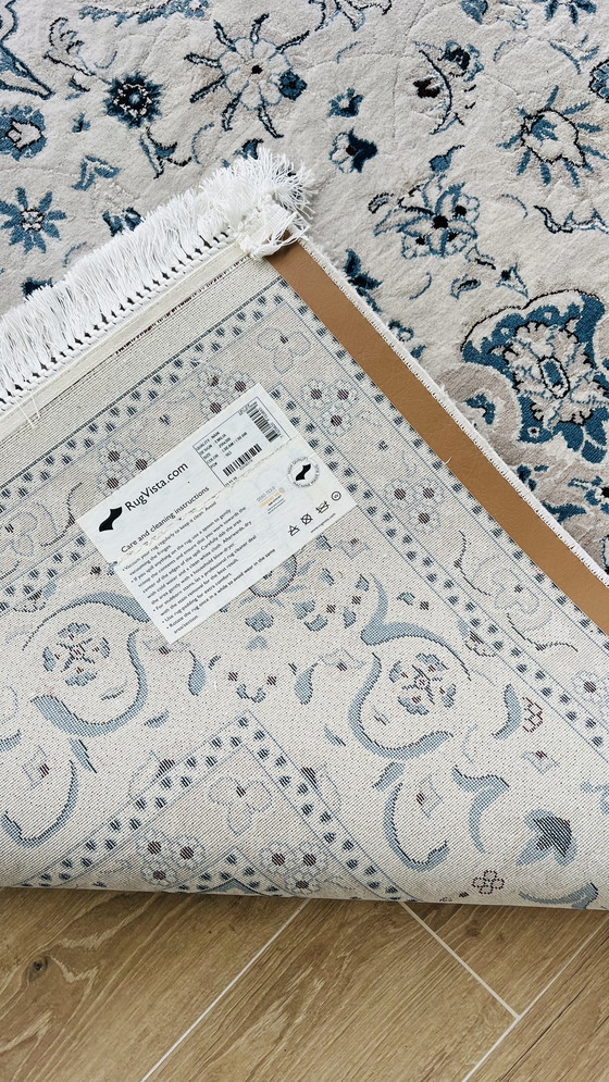 Image 1 of Modern Beige/Light Blue Rug