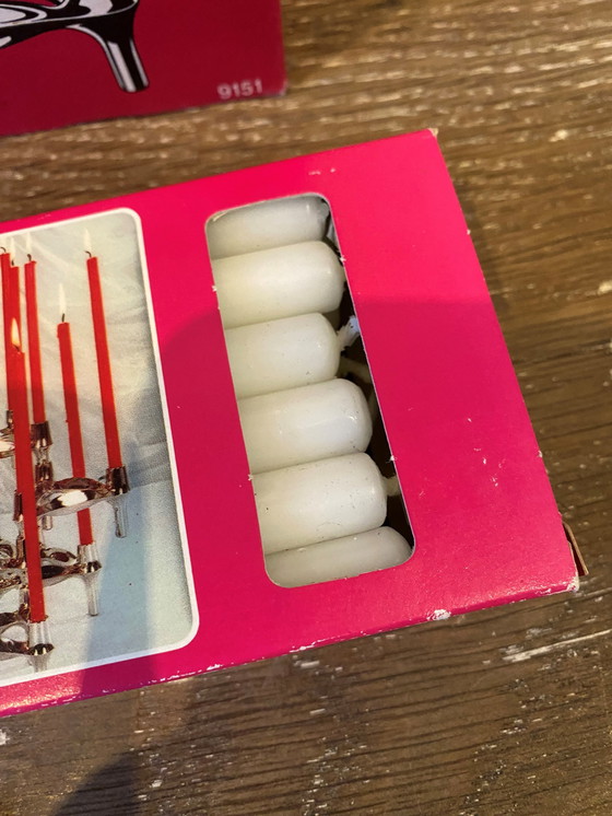 Image 1 of Lot C Of 5 Modular Candleholders Bmf Nagel 1970 With Original Boxes And Candles