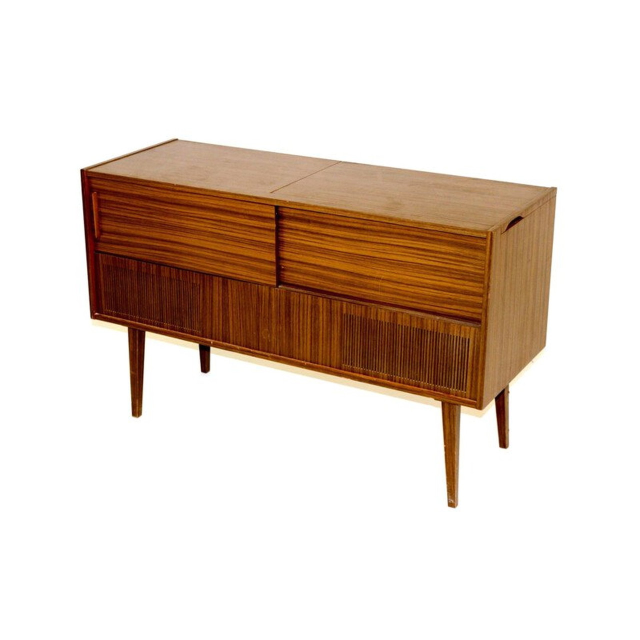 Vintage vinyl radio cabinet by Saba Feldberg, Sweden 1960 | €550