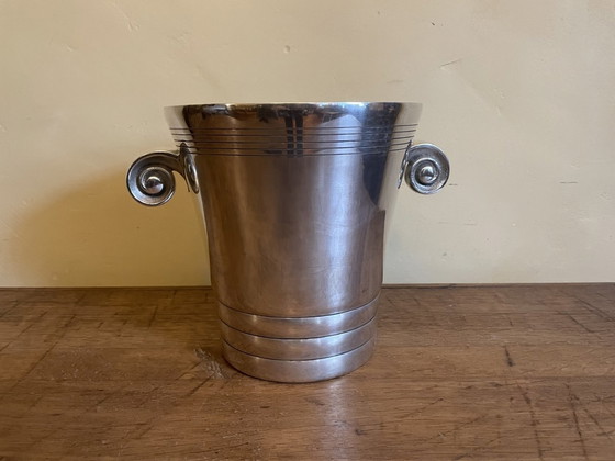 Image 1 of Heavy Art Deco 1930s Champagne Cooler Wine Cooler French