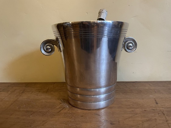 Image 1 of Heavy Art Deco 1930s Champagne Cooler Wine Cooler French