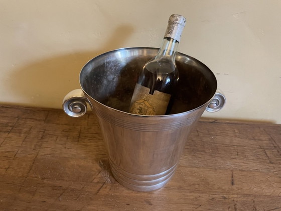 Image 1 of Heavy Art Deco 1930s Champagne Cooler Wine Cooler French