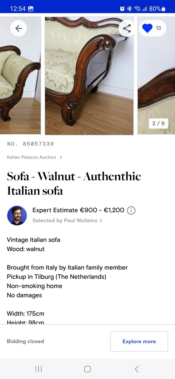 Image 1 of Italian sofa