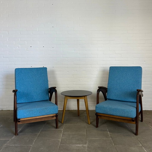 2x Vintage armchairs by B. Sprij for Vlaardingen N.V.