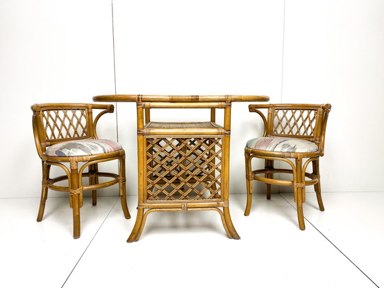 Image 1 of Rattan Bistro Set