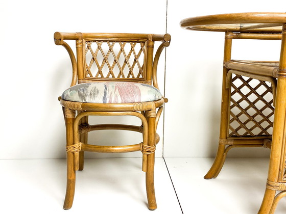 Image 1 of Rattan Bistro Set