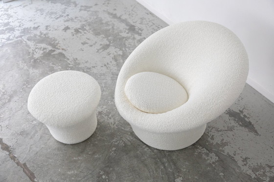 Image 1 of Poltrona e poggiapiedi Mushroom di Pierre Paulin per Artifort