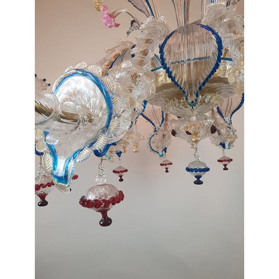 Image 1 of Lampadario vintage in vetro di Murano, Italia