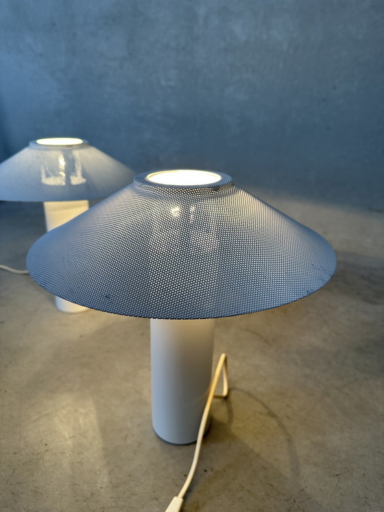 Image 1 of 2x 'Format' table lamp by Hans Schwazer for Royal Copenhagen