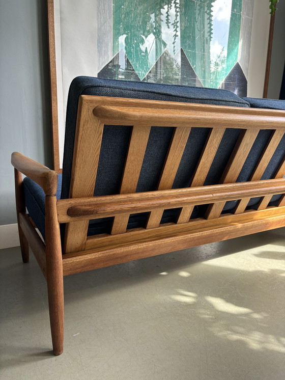 Image 1 of Erik Wørts Kolding oak 3-seater sofa