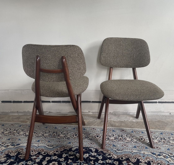 Image 1 of Set Of 2 Scissor Chairs By Louis Van Teeffelen For Wébé