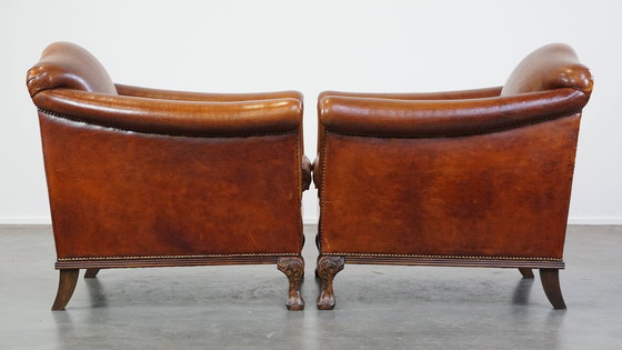 Image 1 of 2 X Sheep Leather Armchair