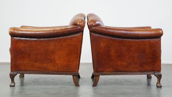 Image 1 of 2 X Sheep Leather Armchair