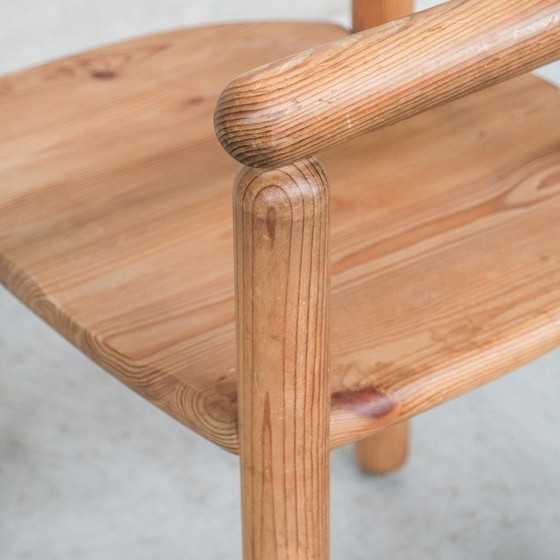 Image 1 of Set of 4 vintage Danish pine chairs, Denmark 1970s