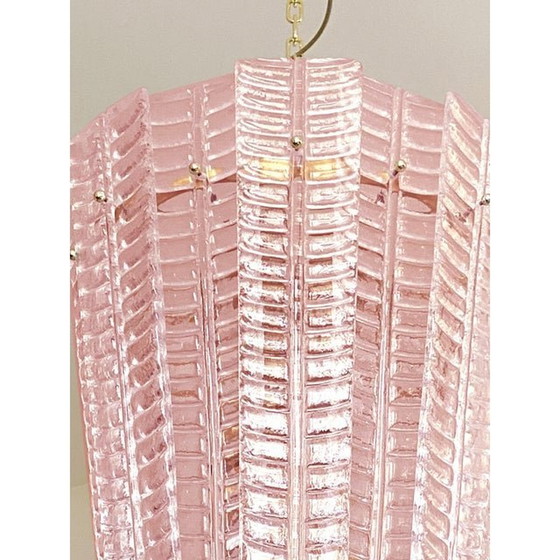 Image 1 of Contemporary Pink Murano Glass Lantern