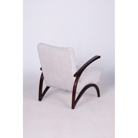 Image 1 of Pair of vintage Art Deco grey beechwood armchairs by Jindrich Halabala for Up Zavody, Czechoslovakia 1930