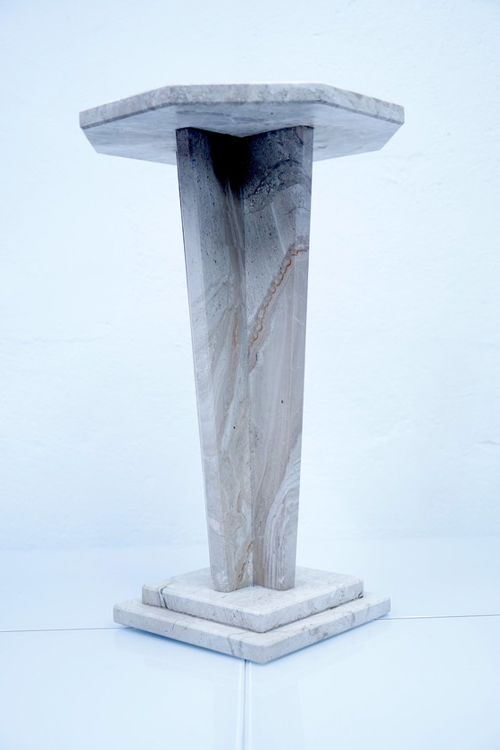 Image 1 of Italian vintage marble side table, 1970s