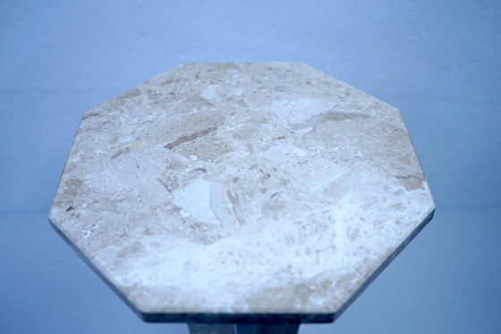 Image 1 of Table d'appoint italienne vintage en marbre, années 1970