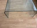 Italian glass coffee table