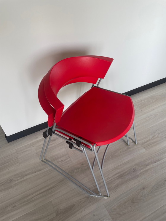 Image 1 of 2x Giroflex chairs stackable