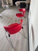 2x Giroflex chairs stackable