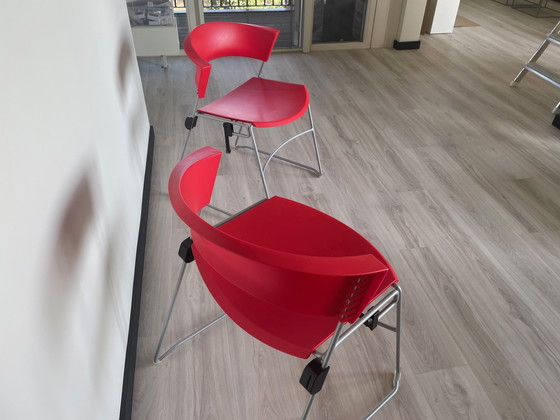 Image 1 of 2x Giroflex chairs stackable