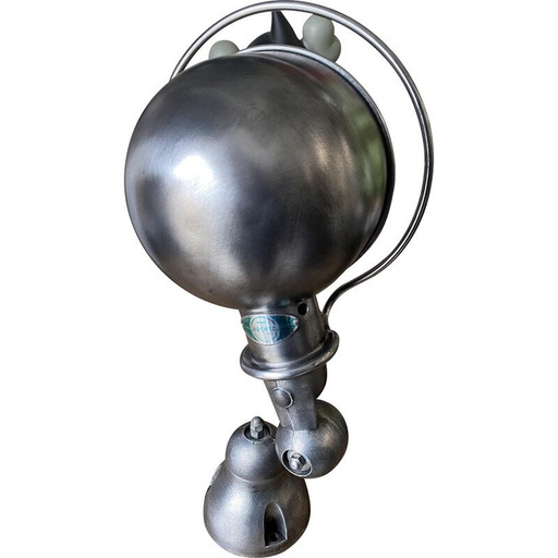 Vintage graphite black Jieldé wall lamp, 1950s