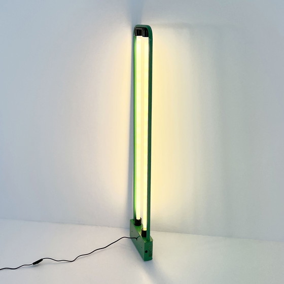 Image 1 of Green Neon Floor Lamp By Gian N. Gigante For Zerbetto, 1980S