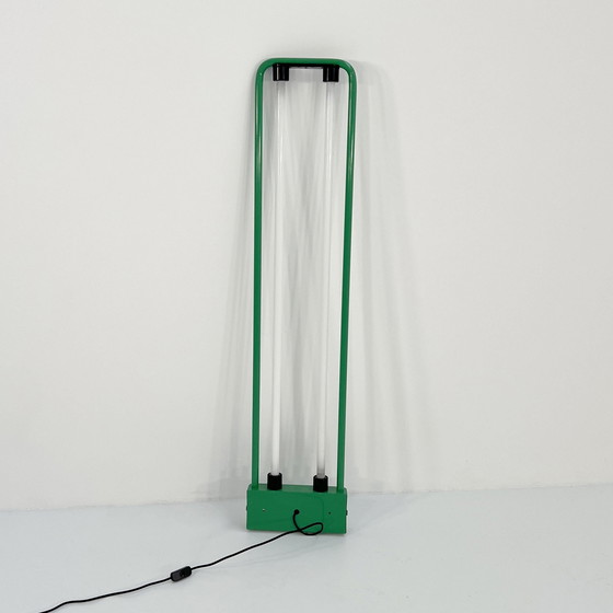 Image 1 of Green Neon Floor Lamp By Gian N. Gigante For Zerbetto, 1980S