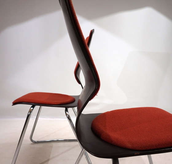 Image 1 of Flötotto Set Of 2 Pagwood Chairs By Elmar Flötotto