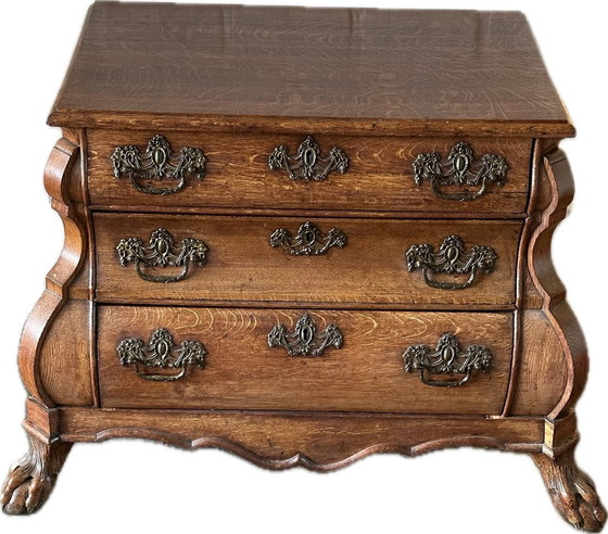 Image 1 of Antique Chest Of Drawers With Lion Paws