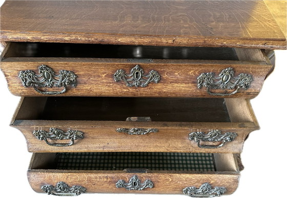 Image 1 of Antique Chest Of Drawers With Lion Paws