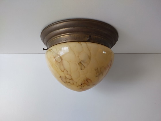 Image 1 of Ceiling light - Ceiling lamp - Bronze - Marbled .