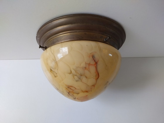 Image 1 of Ceiling light - Ceiling lamp - Bronze - Marbled .