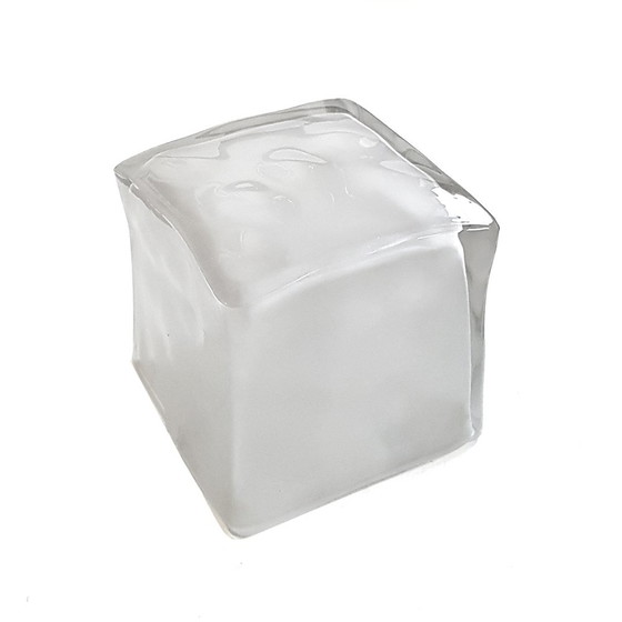 Image 1 of Frosted Glass Ice Cube Table Lamp from Ikea, 1990s