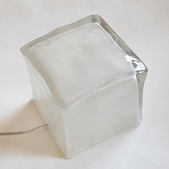 Image 1 of Frosted Glass Ice Cube Table Lamp from Ikea, 1990s