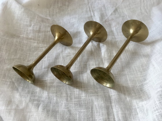 Image 1 of Brass tea/candle light holders