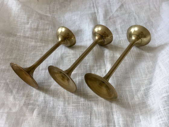 Image 1 of Brass tea/candle light holders