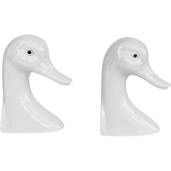 Image 1 of Vintage porcelain bookends, Netherlands 1950