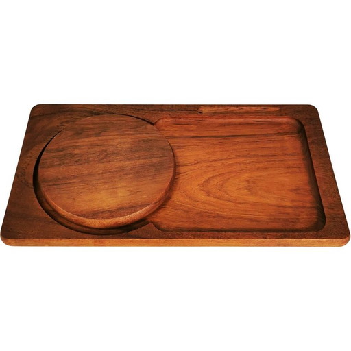 Vintage teak kitchen board by Conborg, Denmark 1970s