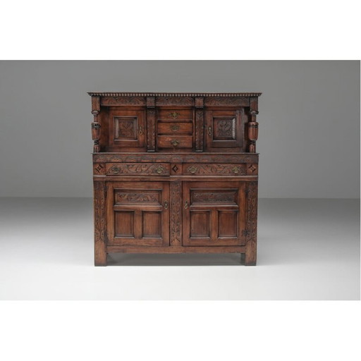 Vintage Biedermeier highboard, Germany 1840s