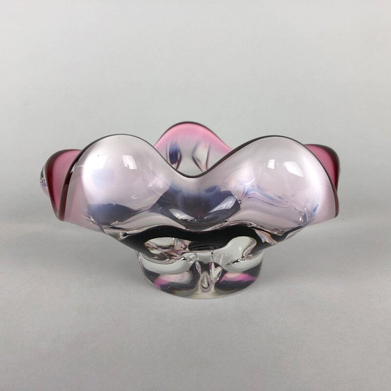 Image 1 of Vintage Art glass bowl by Josef Hospodka for Chribska Glassworks, 1960s