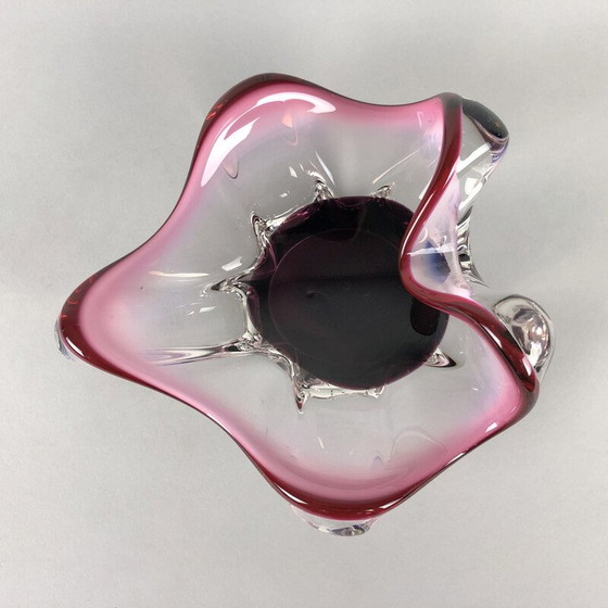 Image 1 of Vintage Art glass bowl by Josef Hospodka for Chribska Glassworks, 1960s